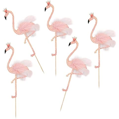 misppro Flamingo Cake Toppers Cover