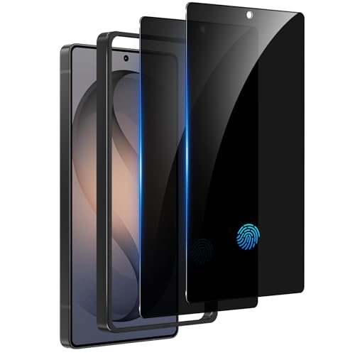 WYQLTD 2 Pack for Samsung Galaxy S26 Ultra Privacy Screen Protector Tempered Glass Fingerprint Unlocking 25 Anti Spy S26 Ultra Screen Protector Full Coverage Case Friendly Easy Installation