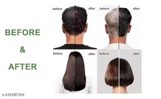 Image of Fruit Vinegar Hair Gel Color 200 ML for Men, Women Natural Hair Color Dye for Black Hair Dye (100ml x 2) - Black