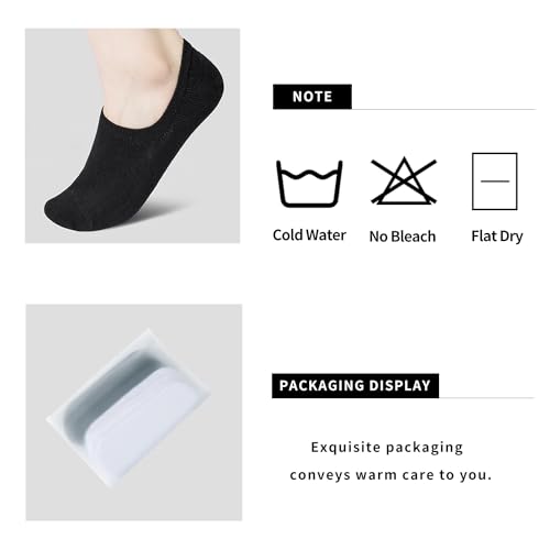 Image of 8-pack Socks for women,moisture wicking and sweat wicking,Cotton soft No-show socks