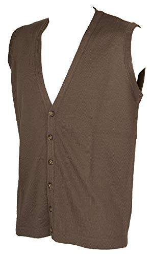 Gilet Ragno homme boutonné en maille italienne haut de gamme