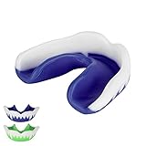 Protección de la mandíbula: brinda protección bucal completa, protege las mejillas, la lengua y los dientes y evita el rechinamiento de los dientes. Las almohadillas duraderas que absorben los golpes brindan una protección mejorada y le brindan tranquilidad durante el ejercicio. Esto ayudará a proteger su mandíbula del impacto mientras muerde la protección.