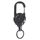 cable antivol portable dell Boucle de sac à en métal antivol : ce porte-clés est destiné à ceux qui veulent éviter la perte de clés. Le câble métallique enduit de 60 cm de long est conçu pour rebondir automatiquement jusqu'à votre taille, garantissant ainsi que votre clé est toujours en sécurité