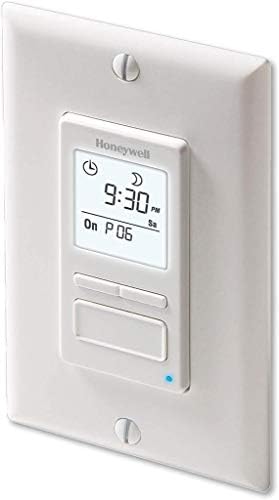 Honeywell Home RPLS740B ECONOswitch 7-Day Solar Programmable Switch, Lights and Motors, Indoor and Outdoor, Energy Saving, White