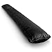 com-four® Coupe-Vent pour Portes et fenêtres - Serpent de Porte 90 cm - Coupe-Vent Moelleux - économisez de l'énergie avec Les Coupe-Vent pour Portes - Aspect Velours (Noir)