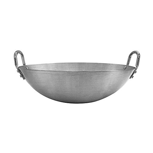 Wok de acero inoxidable 14 pulgadas con asas miniatura 3