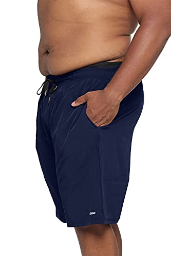 HOdo Mens Big and Tall Swim Trunks 11 inch with Mesh Liner Bathing Suits Swim Shorts for Men Plus Size 2X-6X2