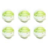 Zanthicia Confezione da 6 Casa Appartamento Lavatrice Depilazione per Animali Domestici Vestiti Pantaloni Raccogli Pelucchi Portatili Collettori Lavanderia, Verde Bianco