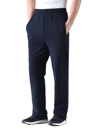 Zoulee Men's Casual Cotton Jogger Sweatpants Zipper Front Pants2