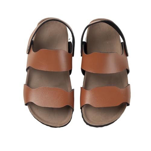 Kids Sandals Toddler Boys Girls Sandal Cork Footbed Slides Slip On Open Toes Flat Summer Shoes for Indoor Outdoor
