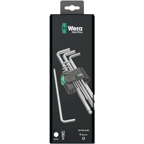 Wera 05073391001 950/9 Hex-Plus 1 SB Chrome-Plated