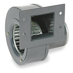 DAYTON Blower 131CFM 2860RPM 115V Rectangular Aluminum, Polypropylene Capacitor 1F Wall Mount 2C610, 4C442 HVAC Control