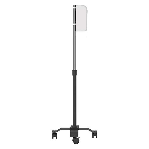 Image of Floor Stand Dispenser - CTA Compact, Height-Adjustable, Mobile Automatic Soap /Hand Sanitizer Dispenser Floor Stand with 4 Swivel Casters (SAN-CGSD) - Black