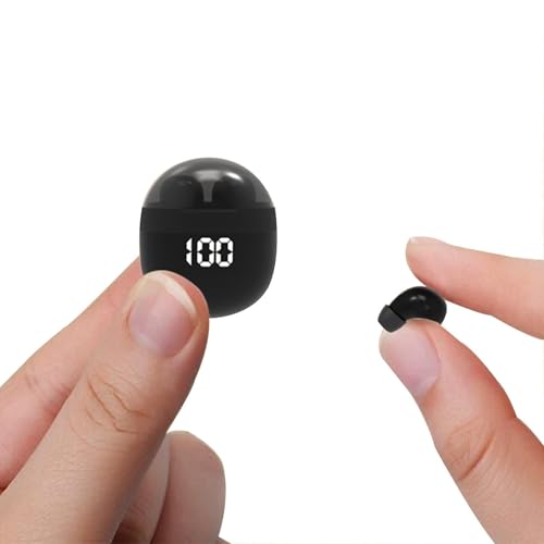 Invisible Mini Earbuds Wireless Bluetooth, Low Profile Micro Smallest Tiny Discreet Hidden Earbuds...