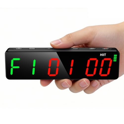 Tempospark Portable Workout Timer, Workout Clock for Home Gym Garage Boxing, Gym Timer Clock with...