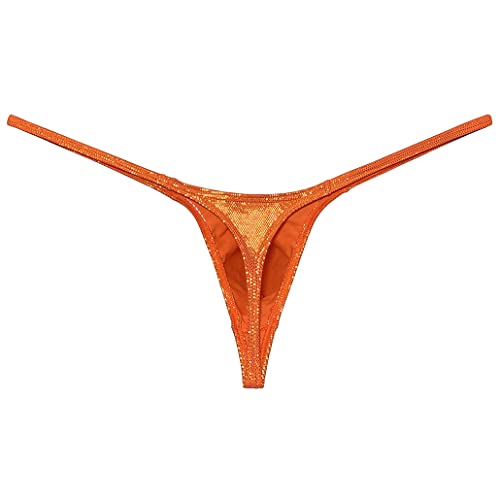 Men's Metallic Shiny Micro Swim Thong Sexy G-Strings Bikini Underwear Male Soft Contour Pouch Tangas3