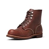 Red Wing Shoes Heritage Iron Ranger #8111 Men's 6-Inch Boot, Full Grain Oiled Leather, Vibram 430 Mini-Lug Outsole, Amber, 10.5 Medium (D)