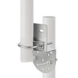 Bingfu Antenna Pole Mount Bracket to Wall Mast Clamp Anti-Rust Hardware Accessories Bracket Holder for Outdoor Home Antenna Pole Holder/Mount Kits - Image 5