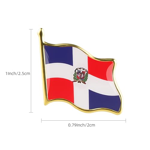 Image of Country Flag Brooch Metal Alloy Souvenir Pin Shirt Hat Backpack Jewelry Accessories Decoration Party Christmas Gift Badge International Travel Pin