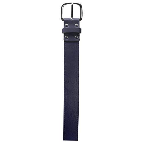 Schutt Sports Synthetic Leather Baseball and Softball Uniform Belt, Navy, Large