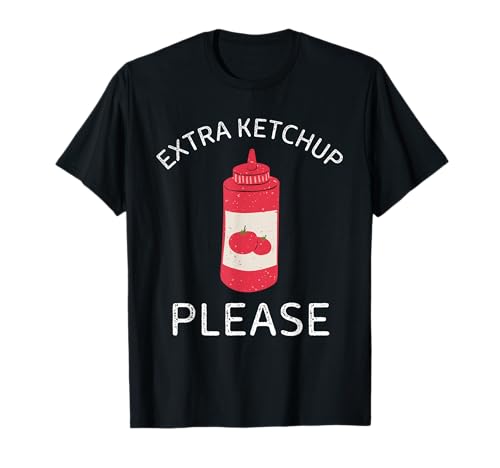 Ketchup extra Please Vintage Salsa de tomate amante de la comida Camiseta