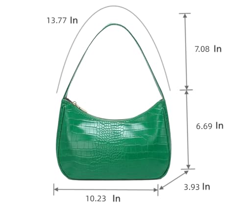Image of CYHTWSDJ Shoulder Bags for Women, Cute Hobo Tote Handbag Mini Clutch Purse with Zipper Closure