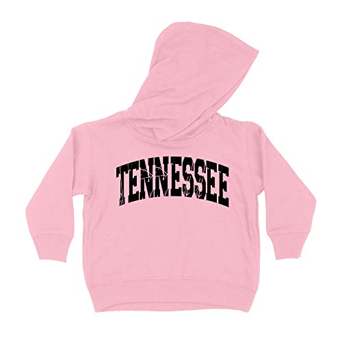 Distressed Tennessee Collegiate Kids Hoodie Sweatshirt Toddler 2T Light Pink