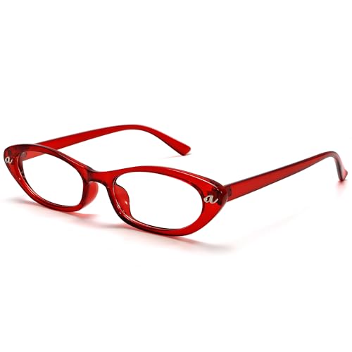 boten Cat Eye Blue Light Blocking Glasses for Women Men Small Oval Eyeglasses Anti Glare Nerd Eyewear