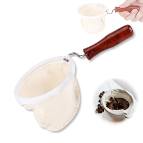 10 Best Cloth Coffee Filters That Brew the Perfect Cup Every Time 1 Handmade Washable Cloth Coffee Filter with Handle