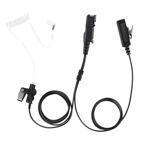 Oreillette acoustique micro PTT double fil ultra robuste pour Motorola XR 3300 3500