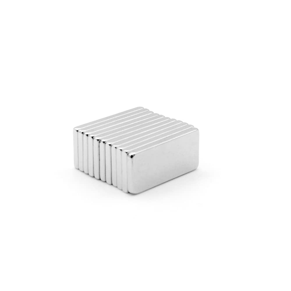 10 Magneti Al Neodimio 10x5x2 Mm - Magnetini Forti Per Frigorifero, Lavagna, Ufficio E Hobby - Foto 4