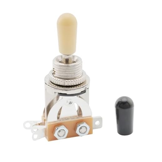 Musiclily Métrica Interruptor Selector de Pastillas 3 Posiciones Toggle Switch para Guitarra Eléctrica Epiphone Les Paul LP, Boton Crema