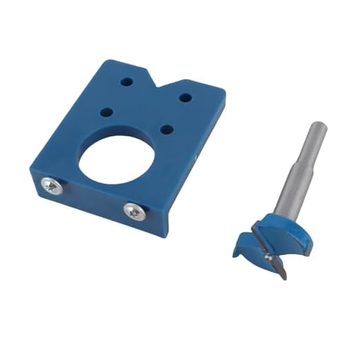 35mm Concealed Hinge Jig Kit, Woodworking Tool Drill Bits Hinge Drilling Hole Router Jig for Cabinet Cupboard Door Installation