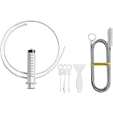 MUAECH 7-Piece Refrigerator Drain Cleaner Kit, 60in Flexible Brush&Hose Set