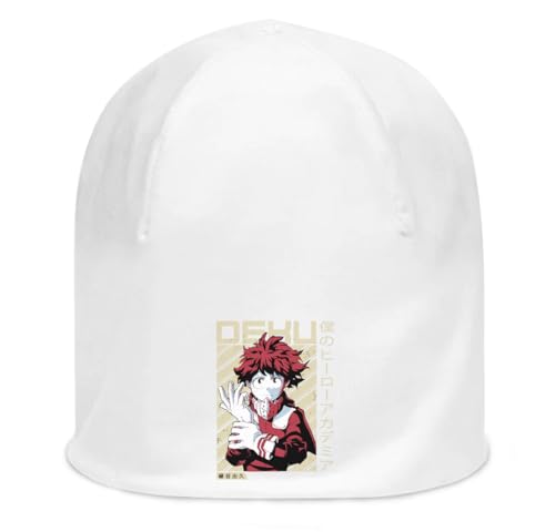 Bonnet unisexe Anime 127 blanc en coton fin doux et extensible de haute qualité