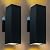 Up and Down Lights Outdoor Wall Light Dusk to Dawn, Exterior Light Fixture Wall Mount 2 Pack, Matte Black Front Porch Light, IP65 Outdoor Wall Sconce for Patio, Garage, Front Door - ETL Listed