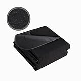 RIQINXIN wasserdichte Sitzauflage für Inkontinenz rutschfeste Saugfähige Sitzauflage Inkontinenzunterlage für Erwachsene Kinder Haustiere Schwarz 54x56cm (Pack of 2)