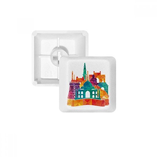 Cache-touches PBT pour clavier mécanique OEM blanc vierge R4 multicolore
