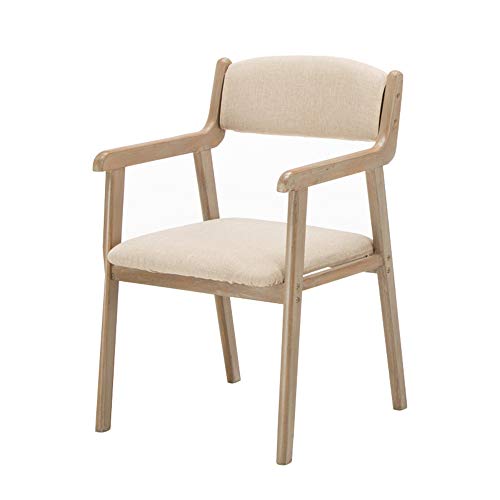 AT Taburete de Madera Maciza,Sillas de Inicio de Ocio Al Estilo Europeo,Silla de Escritorio de la Computadora,Retro Hacer el Viejo Silla de Comedor Silla/E / 48×53×83cm
