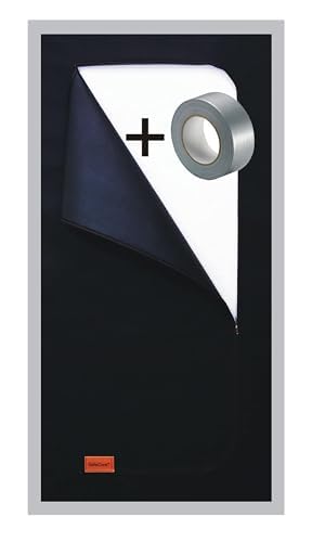 SafeCore Staubschutztür mit Reißverschluss 1x 220x110 cm mitBand – Doppelseitiger Reißverschluss, Premium Polypropylen-Vliesstoff, staubdichte Bauabdeckung für Renovierung, flexible Staubschutzwand