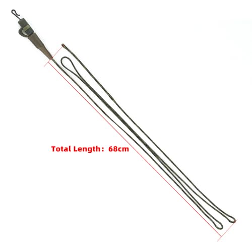 6pcs Karpfenangeln FüHrer Kernlinie Karpfen Clip FüHrt Linie Haar Rig Gebunden Drehverbinder ZubehöR (FBA-LC211)