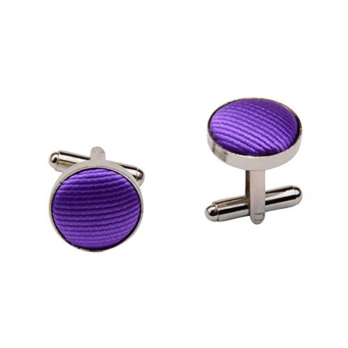 Image of GUSLESON 3.15 inch(8cm) Solid Color Necktie and Pocket Square Cufflinks Sets For Men + Gift Box