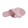 Mtzyoa Women's Braided Leather Slide Sandals, Cris... #2