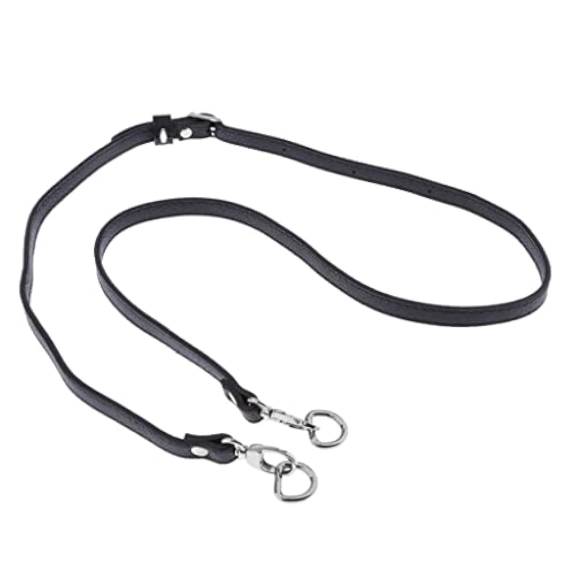 Adjustable Black Leather Bag Strap Replacement for Bag Making