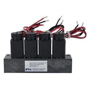 CFA C9 Series Four Station Normally Closed Solenoid Valves with Manifold 1/8