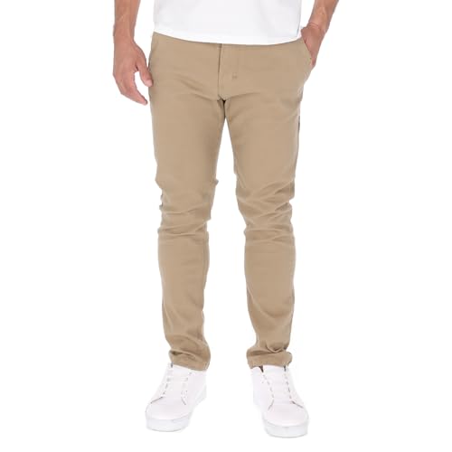 La Mejor Selección de Pantalones de Gabardina para Hombre , tabla con los diez mejores. 44 CHB CHILI BEANS CLOTHING Pantalón de Gabardina Stretch Slim Fit para Hombre: Ideal para Cualquier Ocasión, Casual o Formal - Amplia Variedad de Tallas y Colores