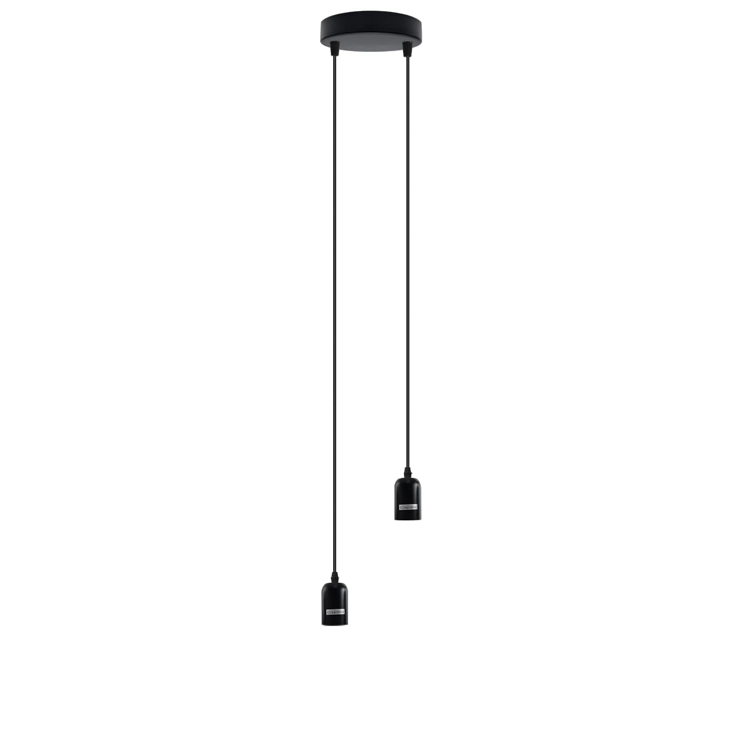 LEDSone Vintage Industrial Pendant Light Adjustable Hanging Ceiling Light with E27 Bulb Holder LED Compatible Retro Suspension Lamp Fitting for Kitchen Island, Dining Room, Bedroom & Living Room