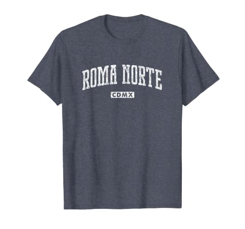 Roma Norte CMDX Vintage City T-Shirt, Men, Heather Blue, Small