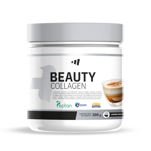 MM SUPPLEMENTS - Beauty Collagen 300g – Colágeno Hidrolizado Marino Peptan en Polvo con Vitaminas C y D - Elasticidad y Firmeza de la Piel - Mantenimiento Huesos y Articulaciones – Sabor Café-Caramelo