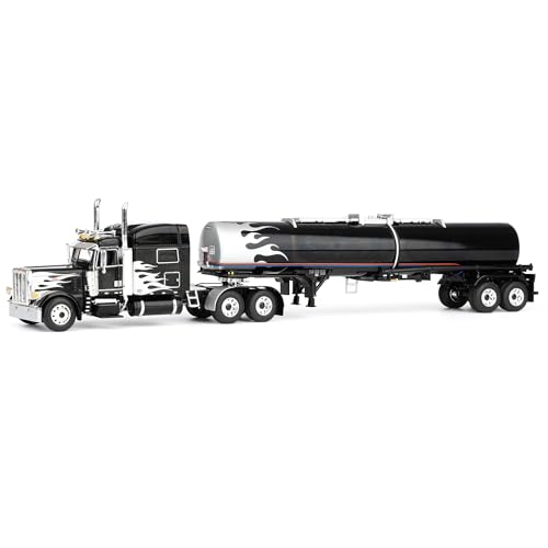 Modelo a escala 1:64 Peterbilt 389 camión con trailer químico miniatura 1